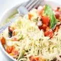 Angel hair pasta salad