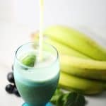 Healthy spinach banana mint smoothie
