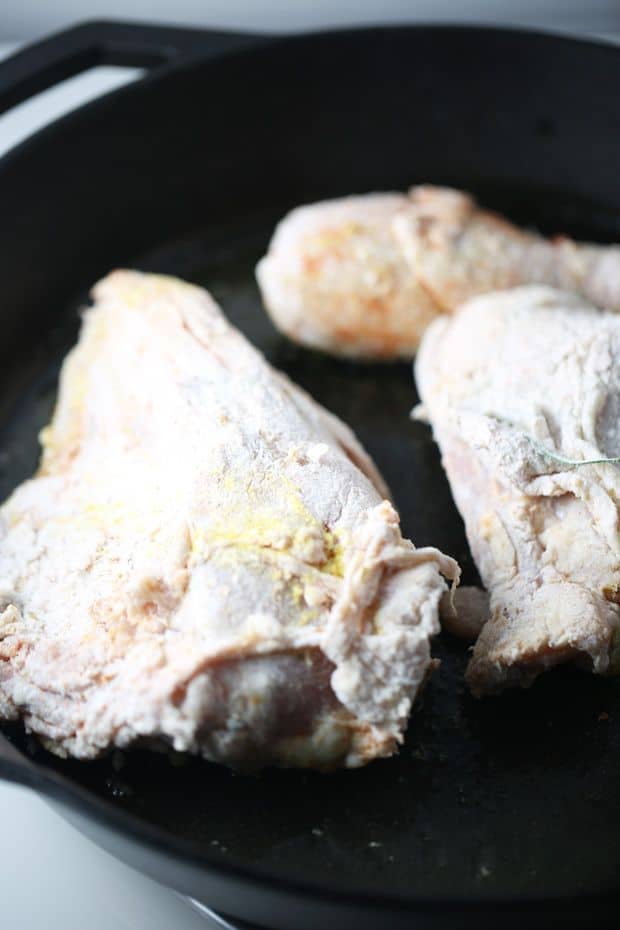 easy rosemary chicken skillet