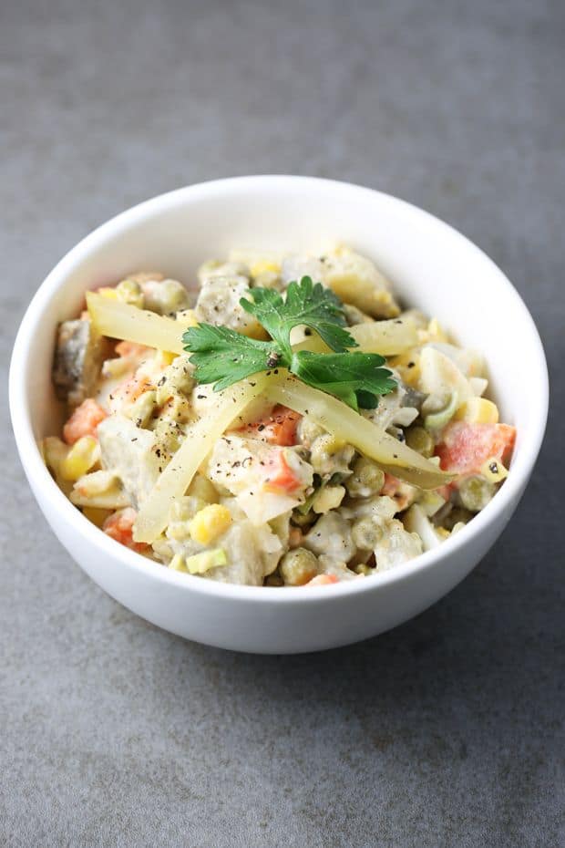 Best ever olivier salad