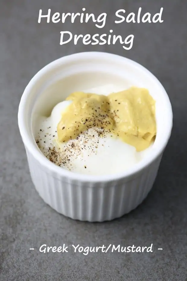 Easy Herring Salad Greek yogurt dressing