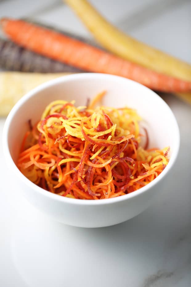 Healthy Multi-colored Carrot salad