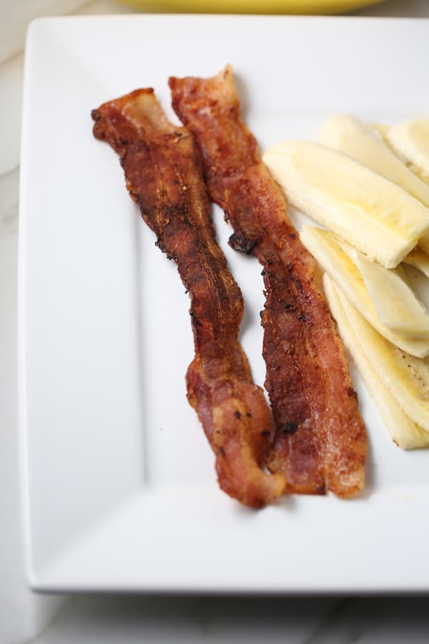 Peanut Butter Banana Bacon Sandwich fried bacon