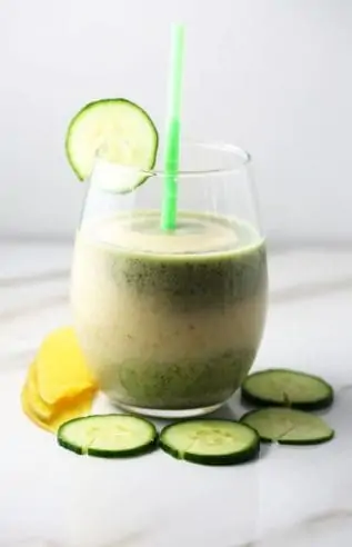 Cucumber mango smoothie