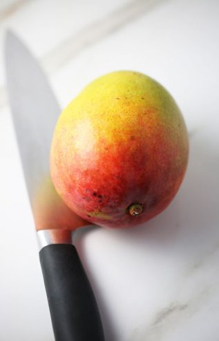 How to cut a mango with a knife easy way