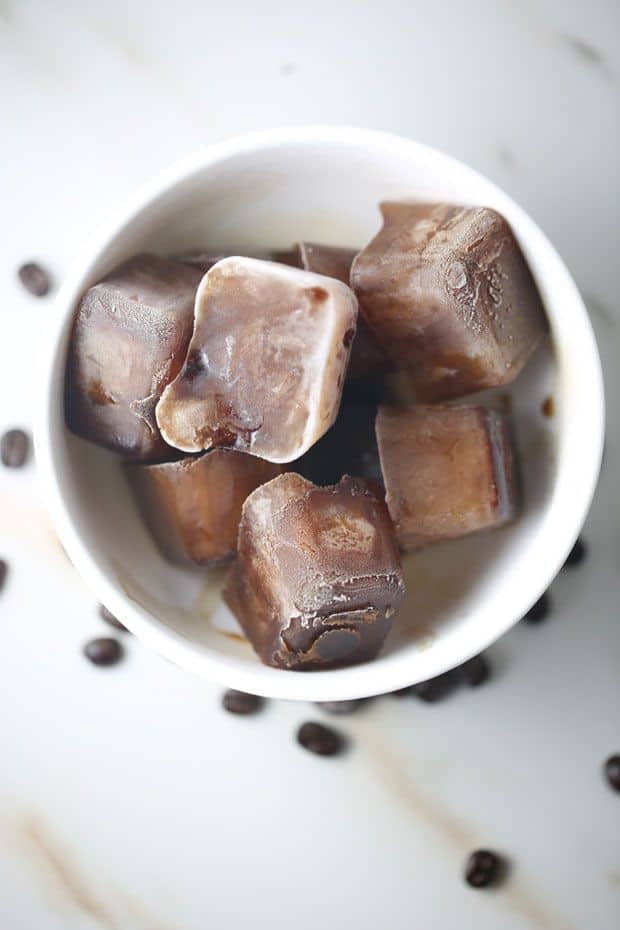 Coffee Banan Smoothie - coffee ice cubes