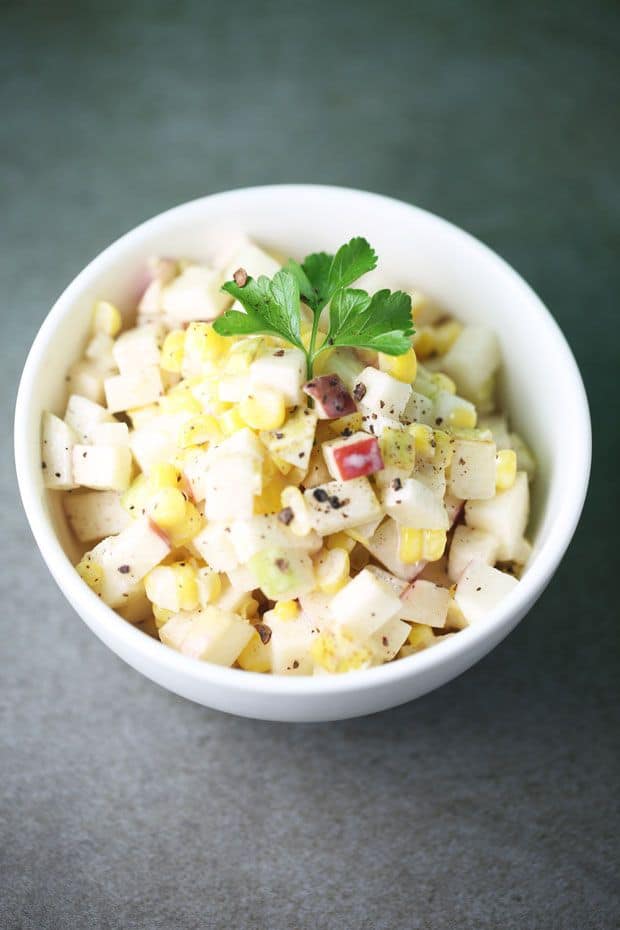 Corn apple salad