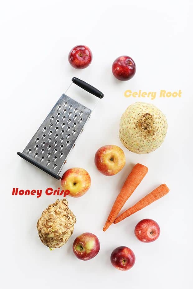 celery root carrot apple salad ingredients