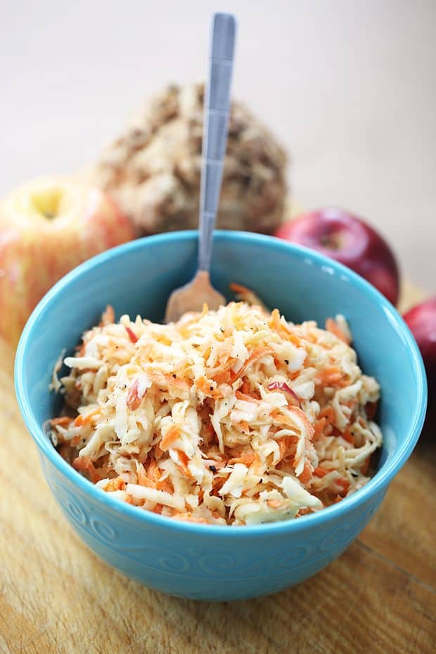 celery root carrot apple salad